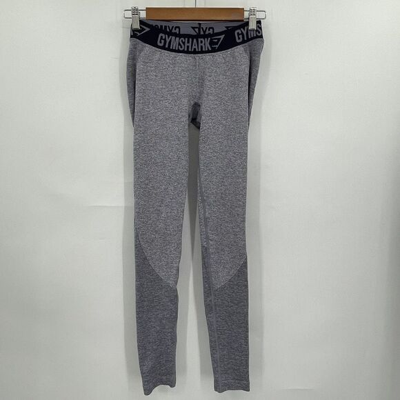 Gymshark Drak Gray Fit High Waisted Flex Low Rise Athletic Leggings Small - Picture 1 of 5
